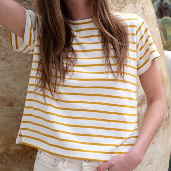 AYR - The Sno Cone Tee - Turmeric - S - Picture 1 of 5